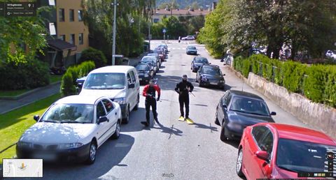 Google Street View scuba divers