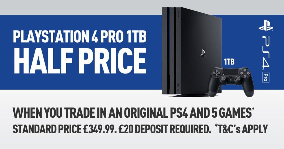 a PS4 Pro for £174.99 trade-ins