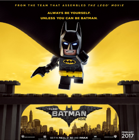 The Lego Batman Movie a brand new film poster in honour of Batman Day