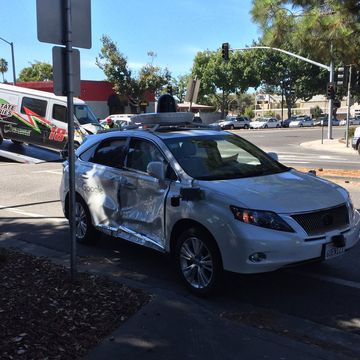Google Car crash
