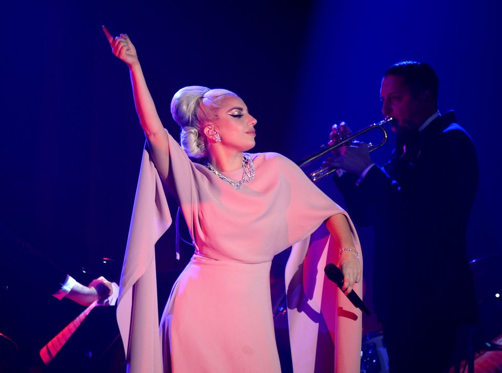 Lady Gaga Performs at AT&T Super Bowl Pre-Game Party