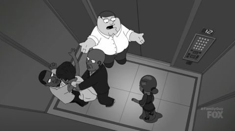 Family Guy spoof Jay Z elevator incident