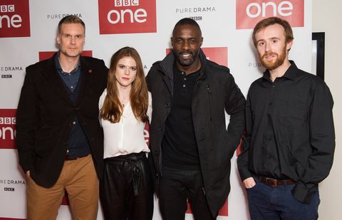 Darren Boyd, Rose Leslie, Idris Elba and John Heffernan attend 'Luther' Photocall at Picturehouse Central on November 12, 2015 in London, England. (Photo by Samir Hussein/WireImage)
