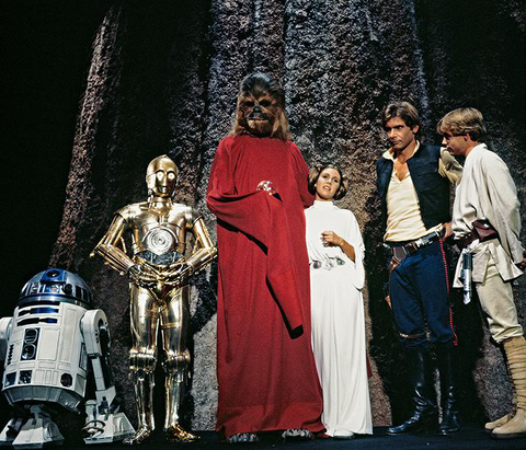The Star Wars Holiday R2-D2 C-3PO Chewbacca Leia Han Solo Luke Skywalker