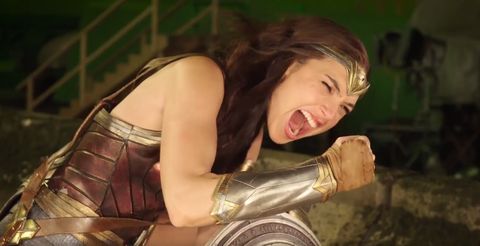Gal Gadot as Wonder Woman in Justice League video