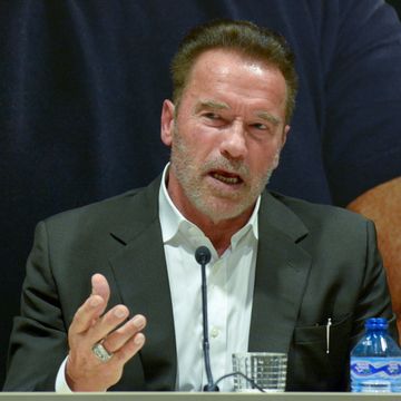 BARCELONA, SPAIN - SEPTEMBER 23: Arnold Schwarzenegger attends a press conference during the Arnold Classic Europe 2016.