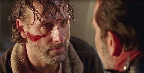 Rick stares down Negan in The Walking Dead season 7 premiere