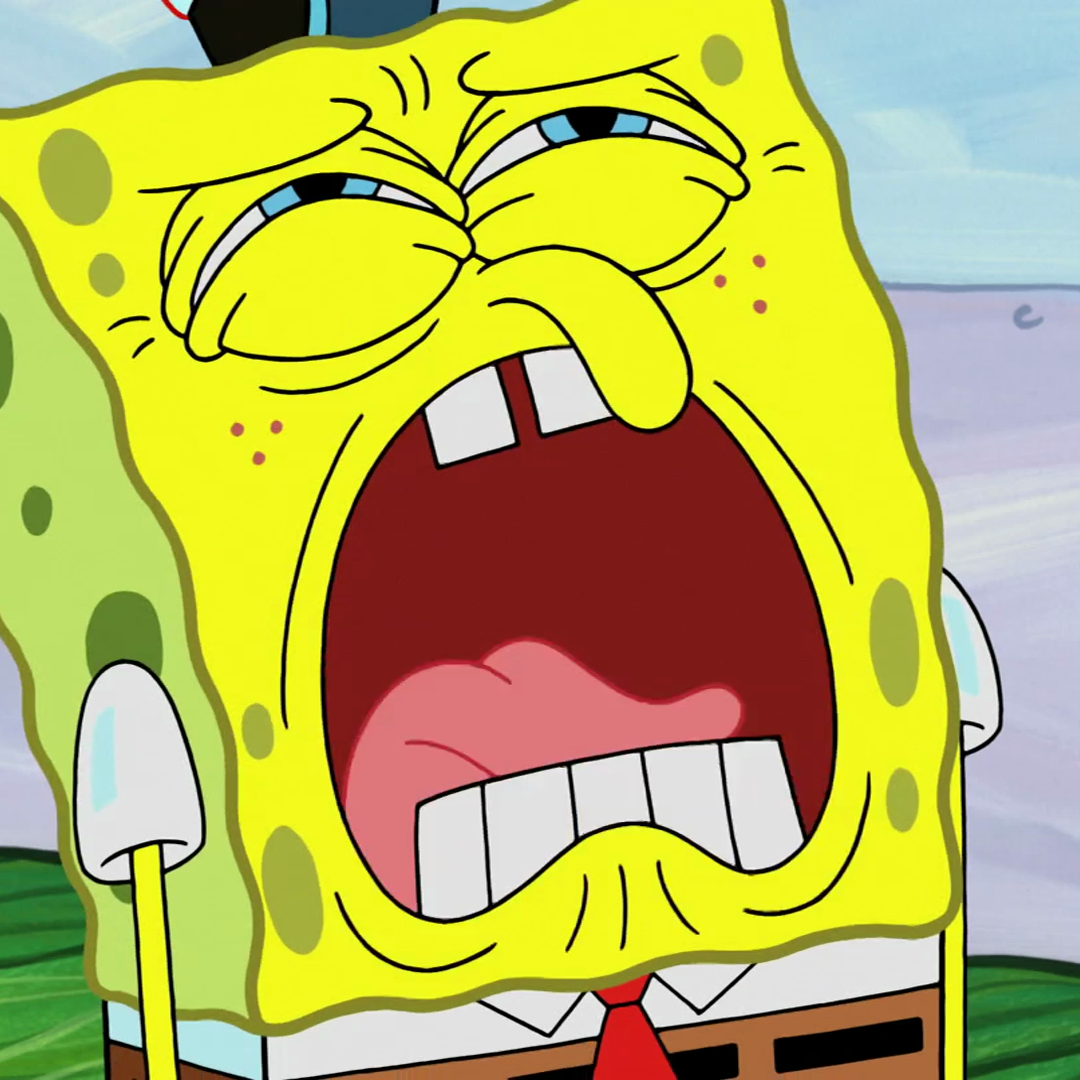 Why is SpongeBob crying?