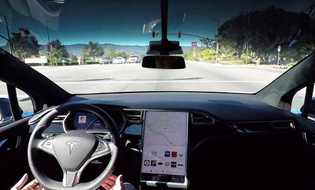 Can a tesla model deals x drive itself