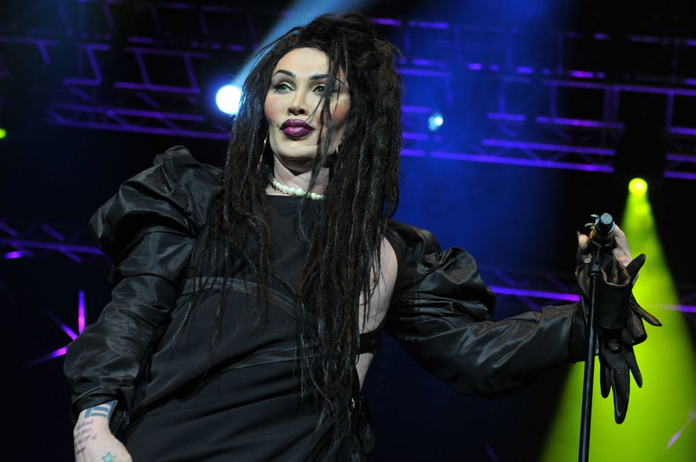Pete Burns performs in 2012