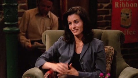 courteney cox como monica en amigos