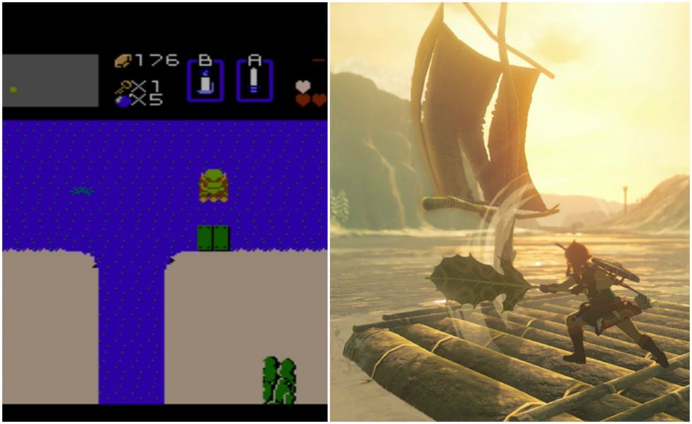 Zelda: Breath of the Wild / original Zelda comparison 2