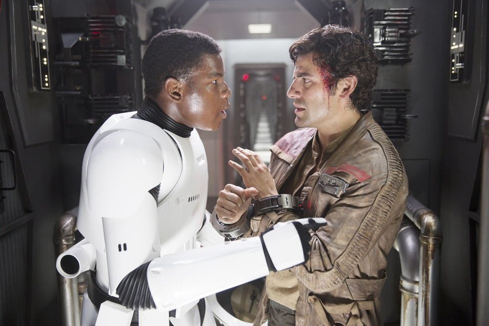 Finn and Poe Star Wars the Force Awakens