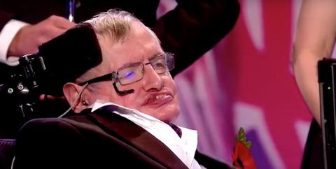Stephen Hawking at Pride of Britain Awards
