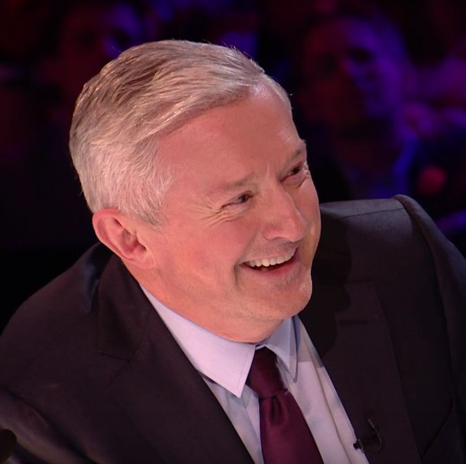 Louis Walsh happy on The X Factor
