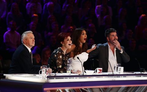 the x factor judges looking shocked during the live shows