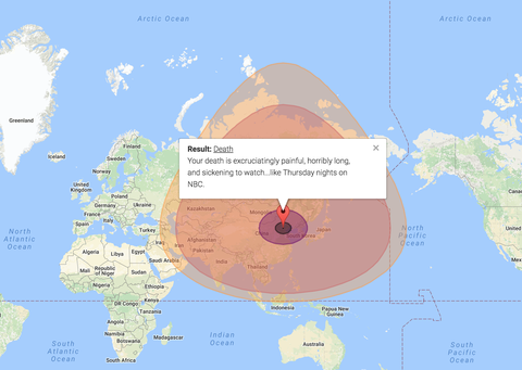 This map can tell you if your house will be vaporised by a nuclear ...