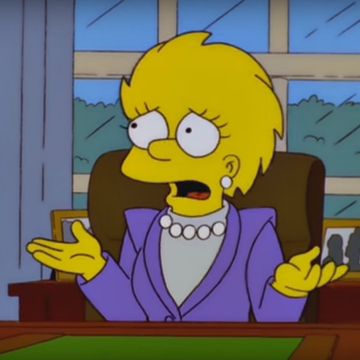 president lisa simpson in 'bart to the future'