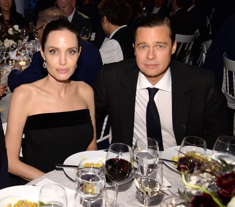 NEW YORK, NY - NOVEMBER 04: Angelina Jolie-Pitt and Brad Pitt attend the WSJ. Magazine 2015 Innovator Awards at the Museum of Modern Art on November 4, 2015 in New York City. (Photo by Kevin Mazur/Getty Images for WSJ. Magazine 2015 Innovator Awards)