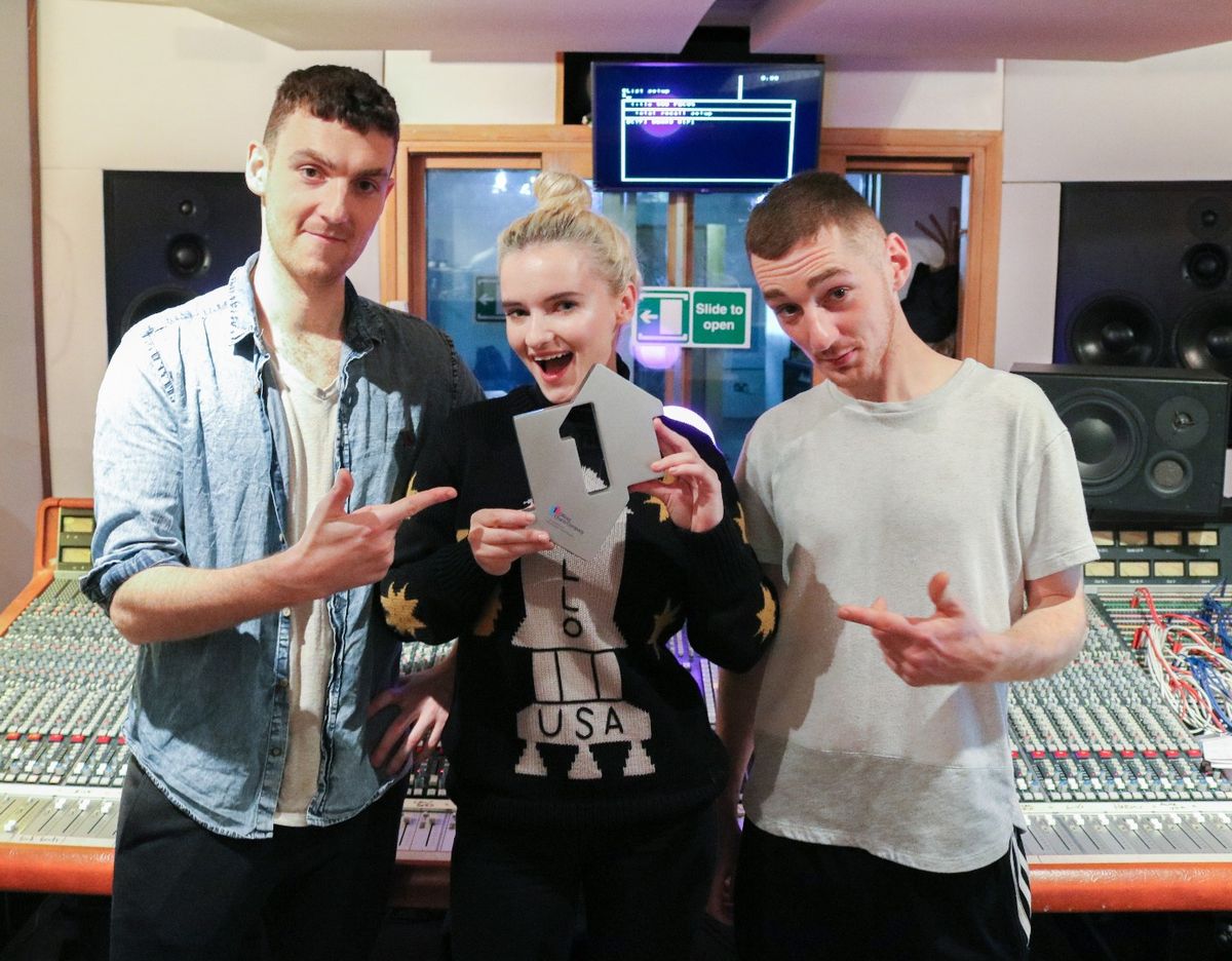 Clean Bandit with their Official Charts No.1