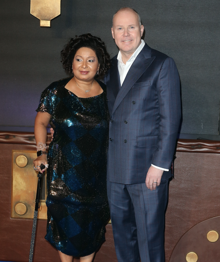 Yvonne Walcott and David Yates attend the European premiere of 'Fantastic Beasts And Where To Find Them