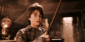 daniel radcliffe in harry potter and the philosopher's stone gif