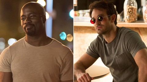 Luke Cage (Mike Colter) and Matt Murdock (Charlie Cox) in Marvel's Netflix shows