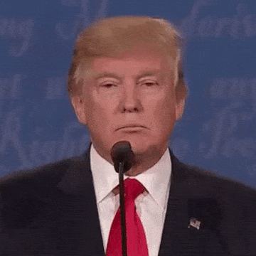 Donald Trump smirking [GIF]