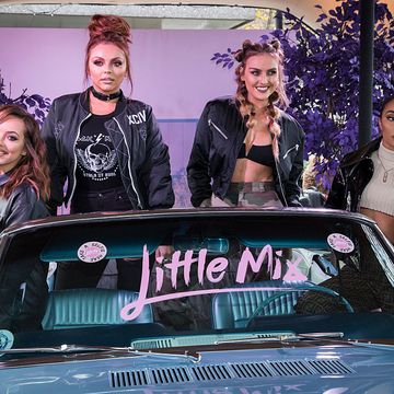 LONDON, ENGLAND - NOVEMBER 19: Jesy Nelson, Jade Thirlwall, Perrie Edwards and Leigh-Anne Pinnock from Little Mix attend a photocall for their new album 'Glory Days' at Riverside West on November 19, 2016 in London, England.