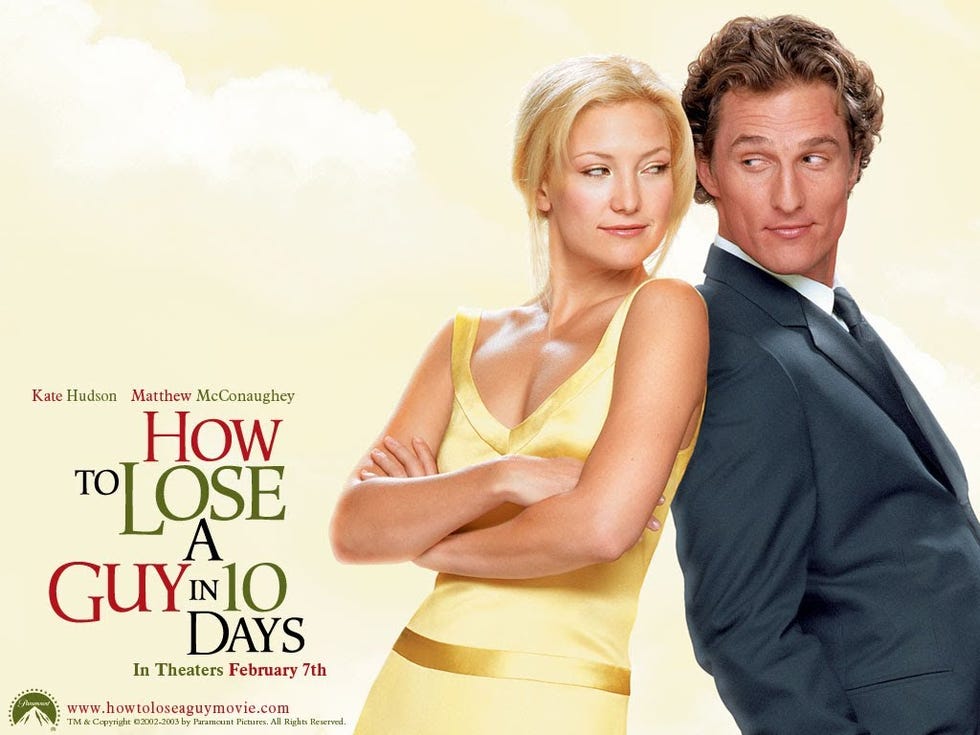 How to lose a guy in ten days, Kate Hudson and Matthew McConaughey