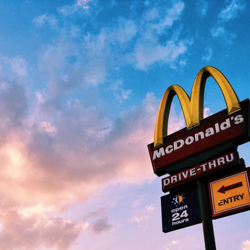 McDonald's sunset Instagram account