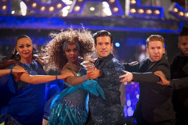 danny mac and oti mabuse during strictly come dancing musicals week