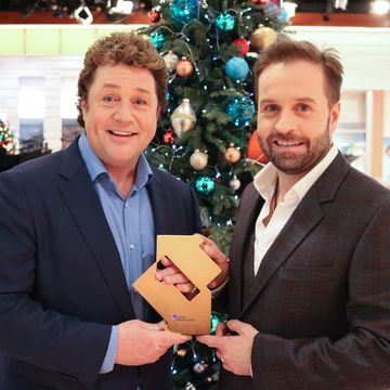 Michael Ball and Alfie Boe with their Xmas No.1