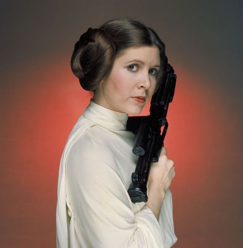 Carrie Fisher as Princess Leia in Star Wars: A New Hope (1977)