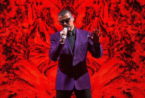 George Michael peforms at the Royal Albert Hall on September 29, 2012 in London, England