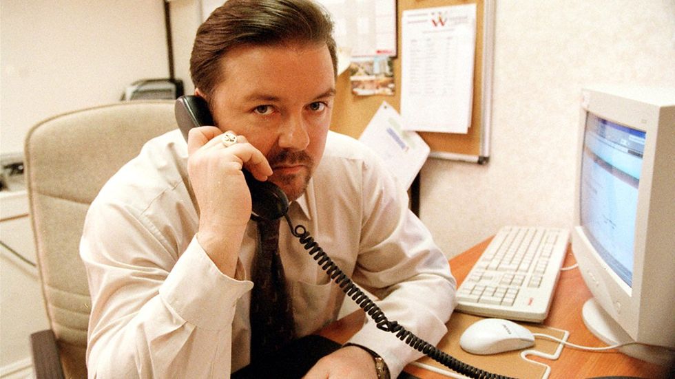 Ricky Gervais als David Brent im Büro