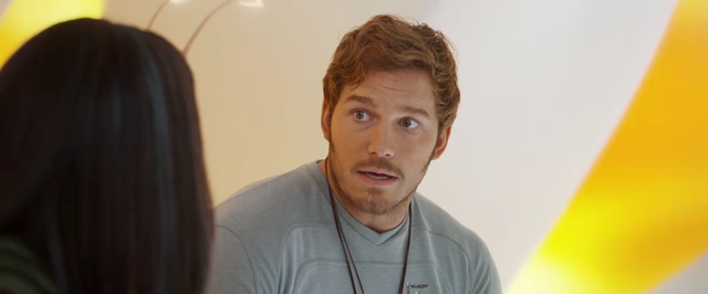chris pratt as star lord peter quill in guardians of the galaxy 2