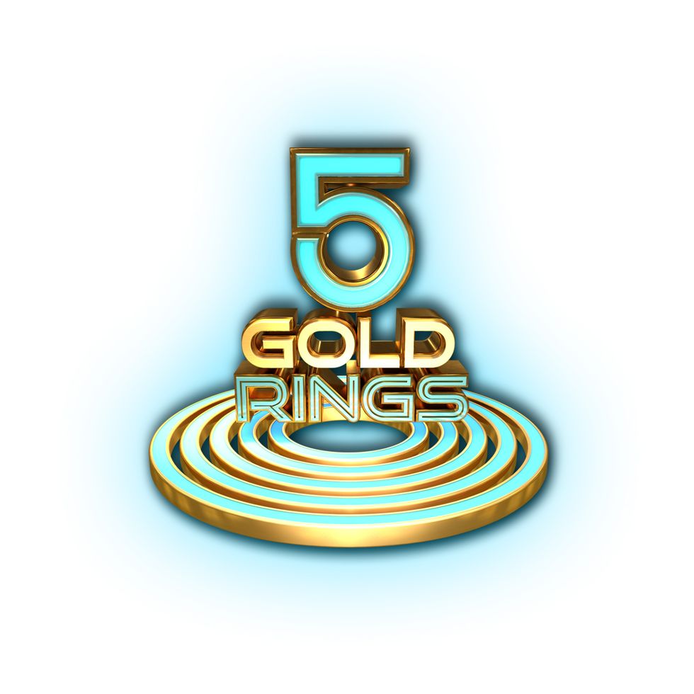 5 Gold Rings logo - Phillip Schofield