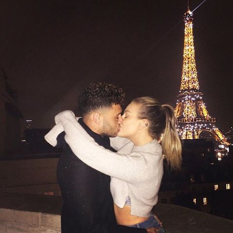 Perrie Edwards and Alex Oxlade-Chamberlain Instagram post Feb 2017