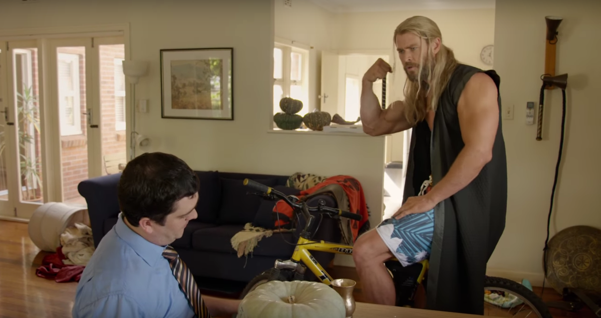 and his Aussie roommate Darryl in this hilarious Marvel spoof video
