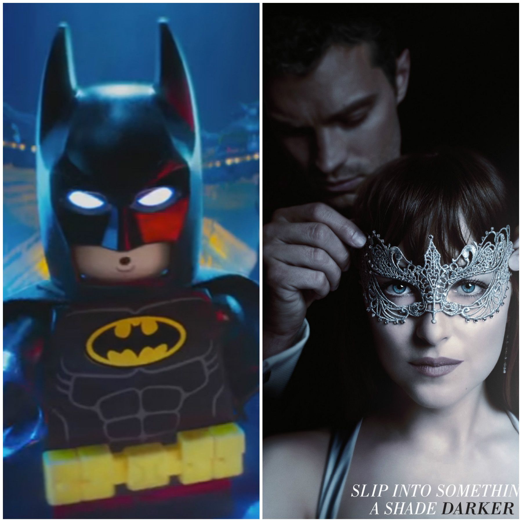 WATCH: 'Lego Batman' dominates 'Fifty Shades Darker' at box office