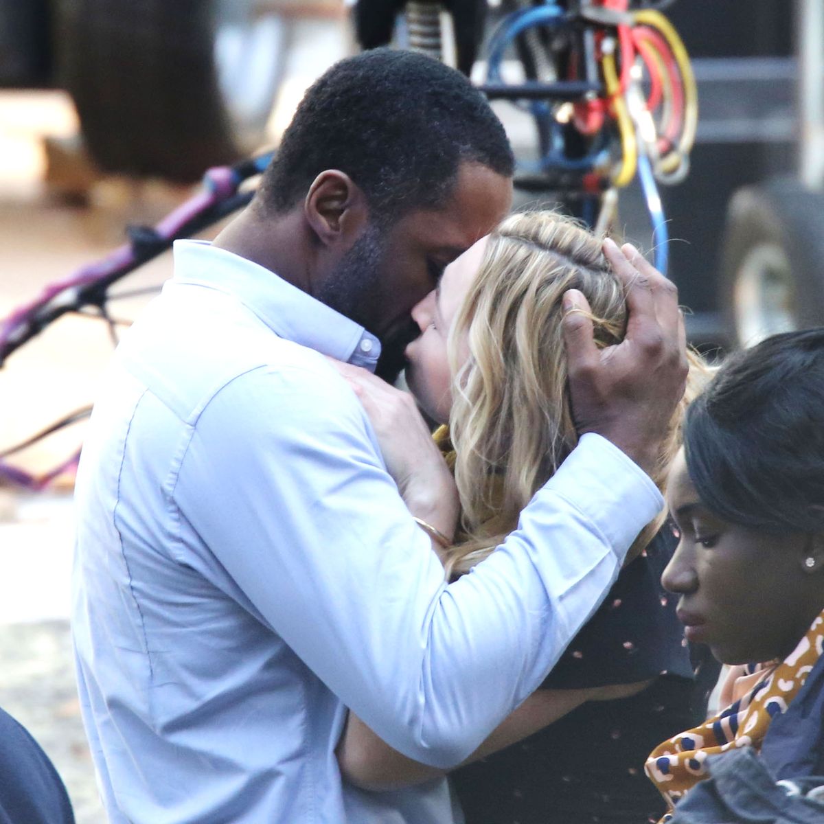 See Idris Elba kissing Kate Winslet in new pictures from The Mountain  Between Us