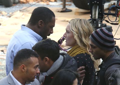 Idris Elba, Kate Winslet, kiss on the set of The Mountain Between Us