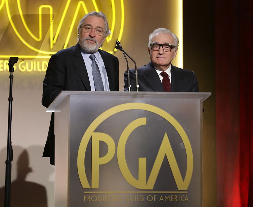 Robert De Niro and Martin Scorsese attend the 28th Annual Producers Guild Awards at The Beverly Hilton Hotel on January 28, 2017 in Beverly Hills, California