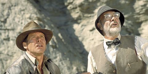 Indiana Jones and his dad (played by Sean Connery)
