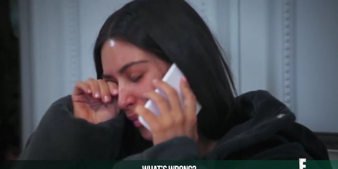 Kim Kardashian Breaks Down In Tears As She Learns Of Kanye Wests