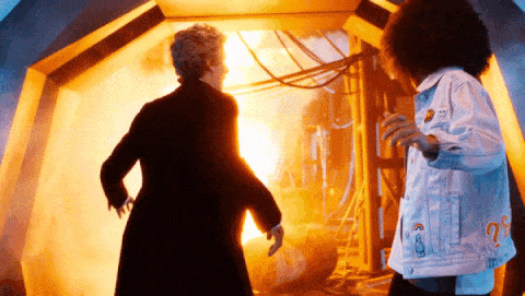 Peter Capaldi and Pearl Mackie in 'Doctor Who' series 10 trailer - gif