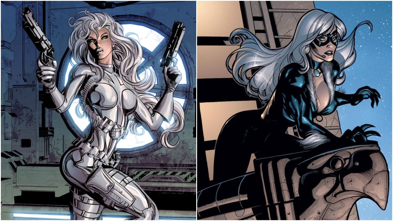 silver sable and spiderman