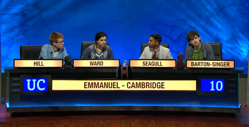 It was Monkman vs Seagull in the University Challenge semifinal