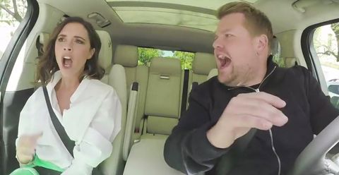 Victoria Beckham and James Corden Carpool Karaoke (was actually part of a skit, not proper Carpool)